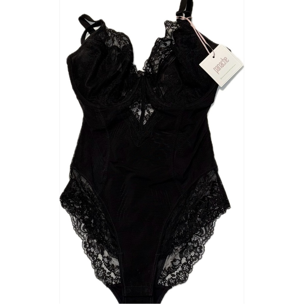 Panache Black Lace Bodysuit
